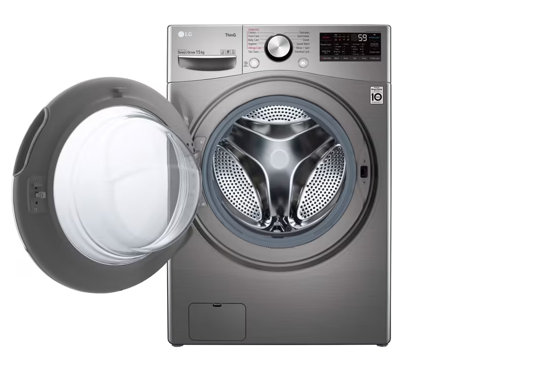 LG F0L9DYP2S 15 KG Front Load Washing Machine